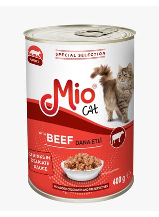 Mio Cat Adult Wet Food Chunks in Gravy with Beef - 400g Can - 2f5c068683dd5d30aadf6fb4d7049900|pzsku/ZEDDF50111083EA40253AZ/45/1769881247/4620cf26-dde5-42ad-bdc3-d565f88a5ccf
